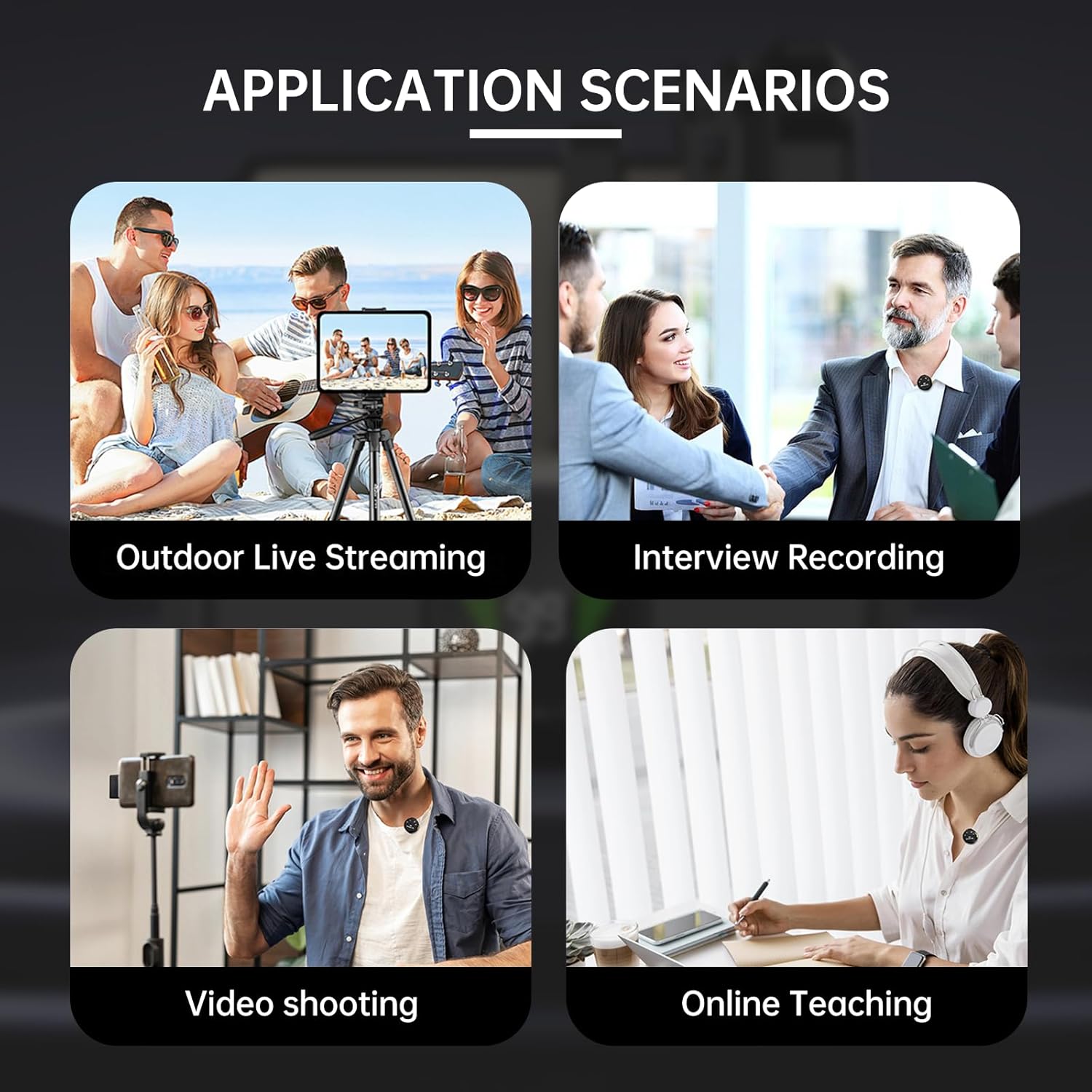 Wireless Lavalier Microphone f - Mini Electronics Gadgets 评论和价格