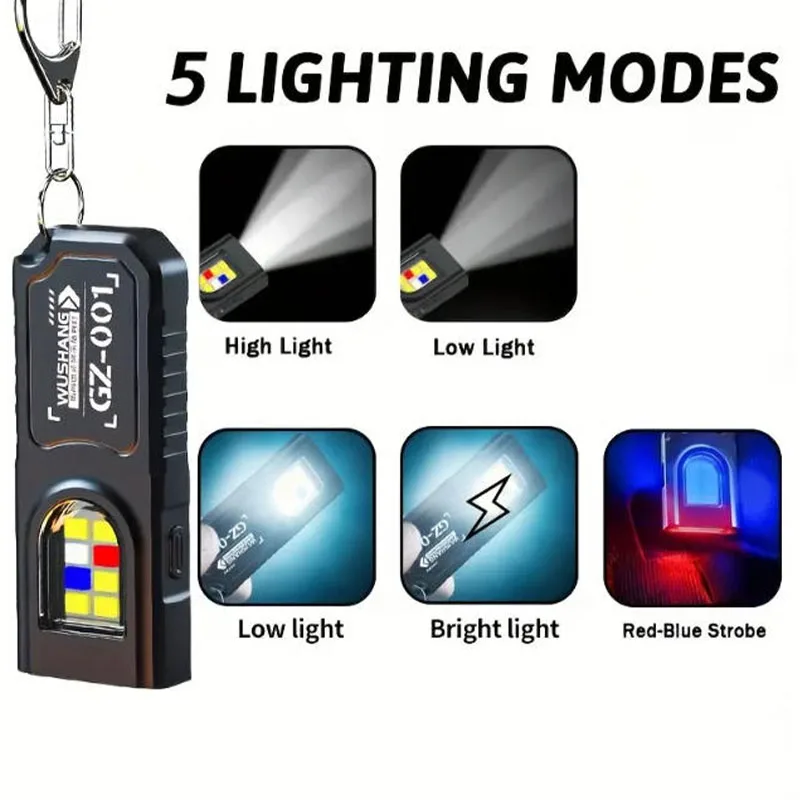 Powerful Mini COB LED Keychain - Mini Electronics Gadgets 评论和价格