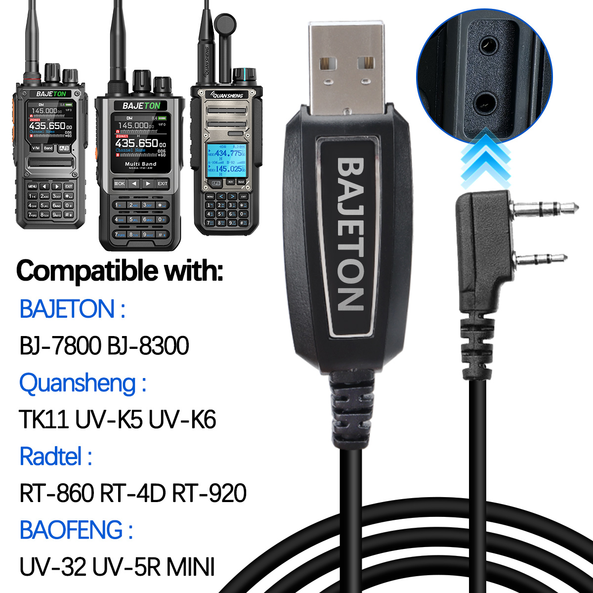 BAJETON Walkie Talkie USB Prog - Mini Electronics Gadgets 评论和价格