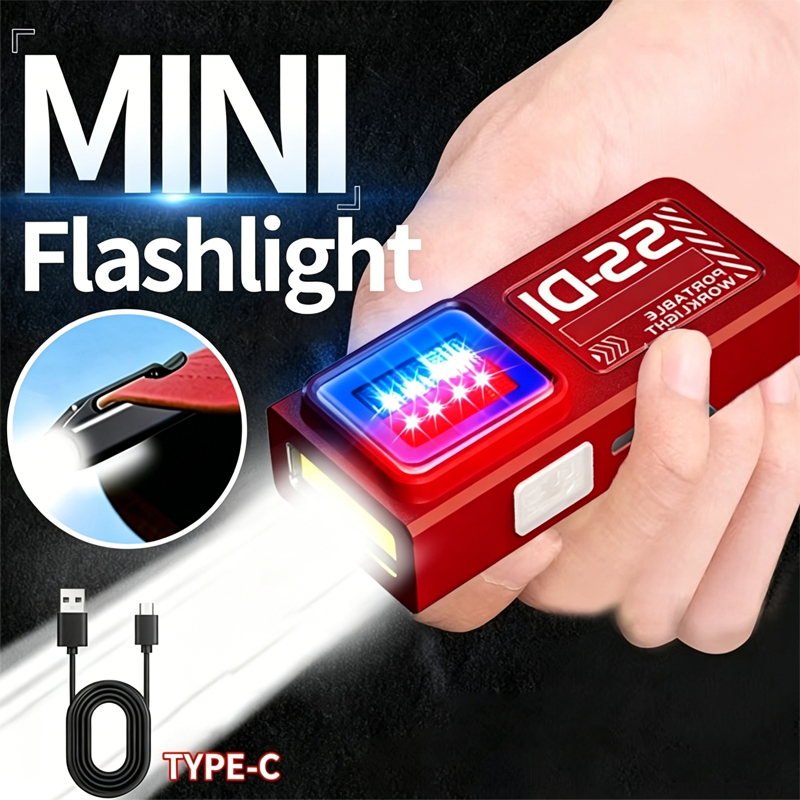1/2PCS Mini COB LED Flashlight - Mini Electronics Gadgets 评论和价格
