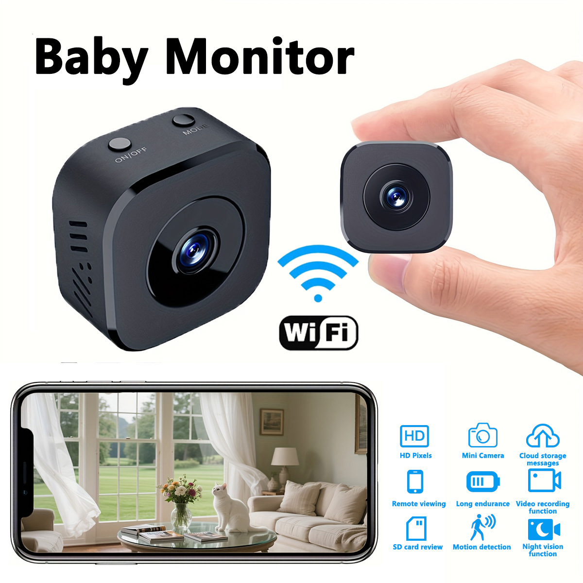1080P HD Mini WiFi Camera Indo - Mini Electronics Gadgets 评论和价格