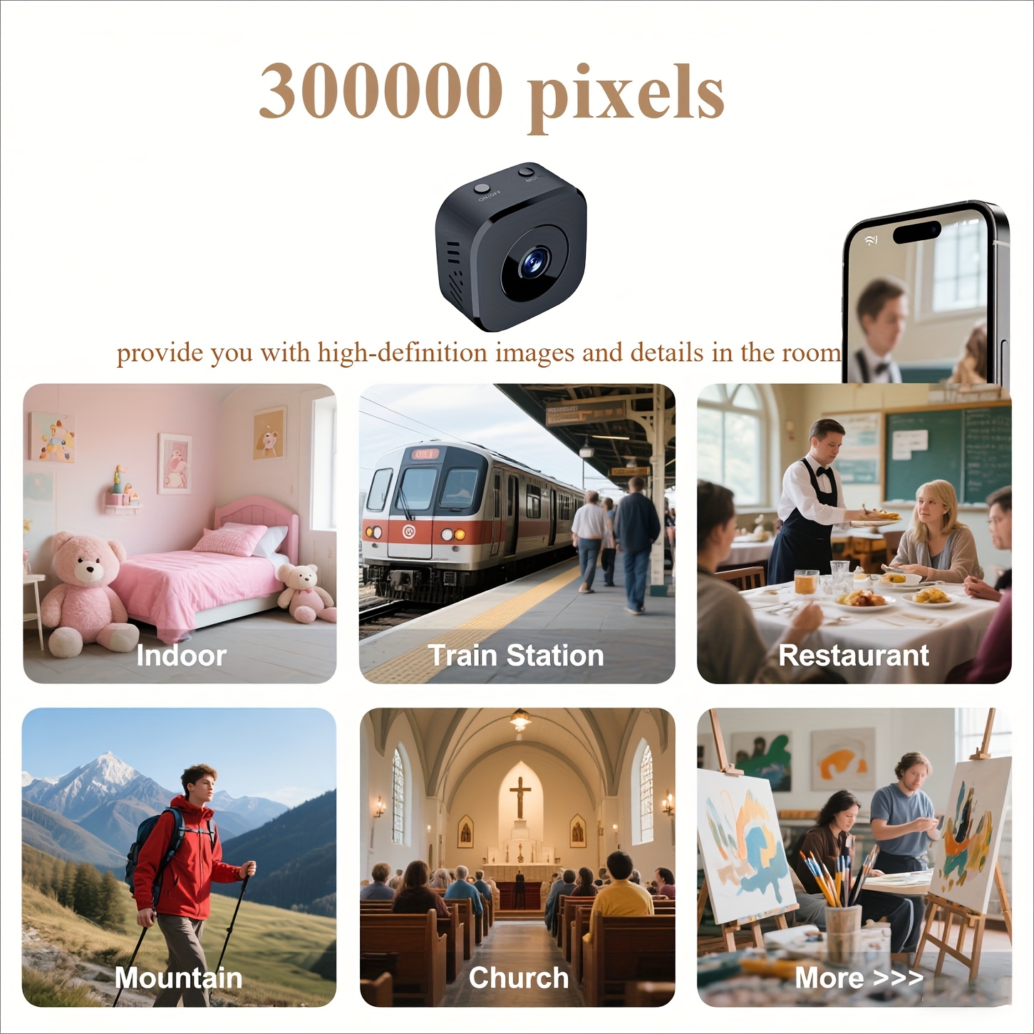 1080P HD Mini WiFi Camera Indo - Mini Electronics Gadgets 评论和价格