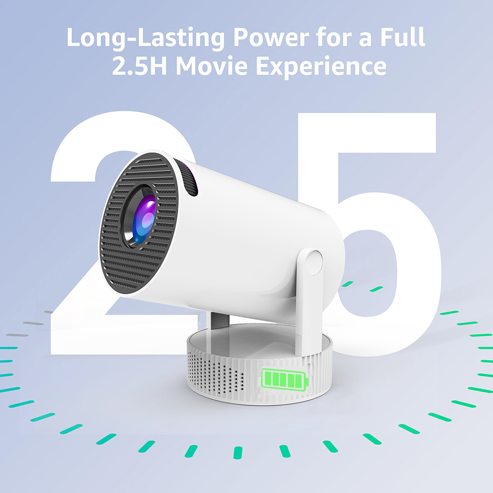 2026Rechargeable HY300 Pro+ Mi - Mini Projector Portable 评论和价格