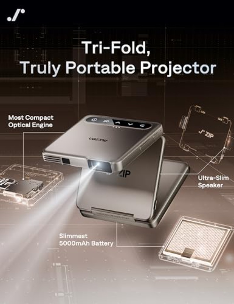 Yinzam ZIP Gold Tri-Fold Porta - Mini Projector Portable 评论和价格