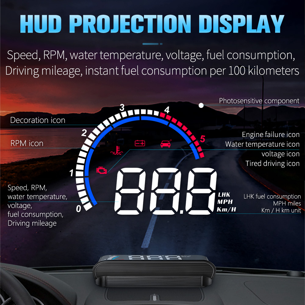 M13 Car OBD Speed Projector fo - Mini Projector Portable 评论和价格