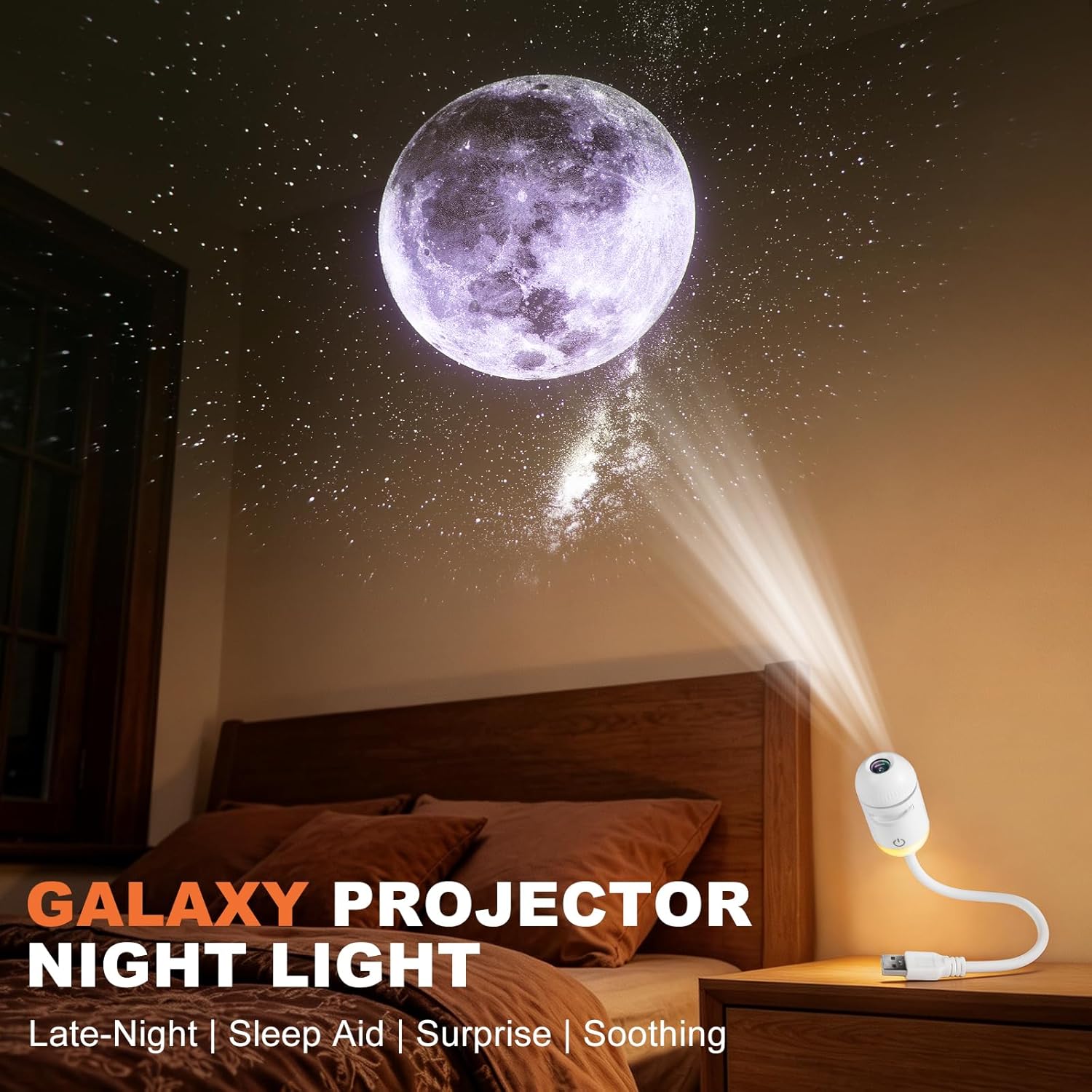 2-in-1 Galaxy Projector Night  - Mini Projector Portable 评论和价格
