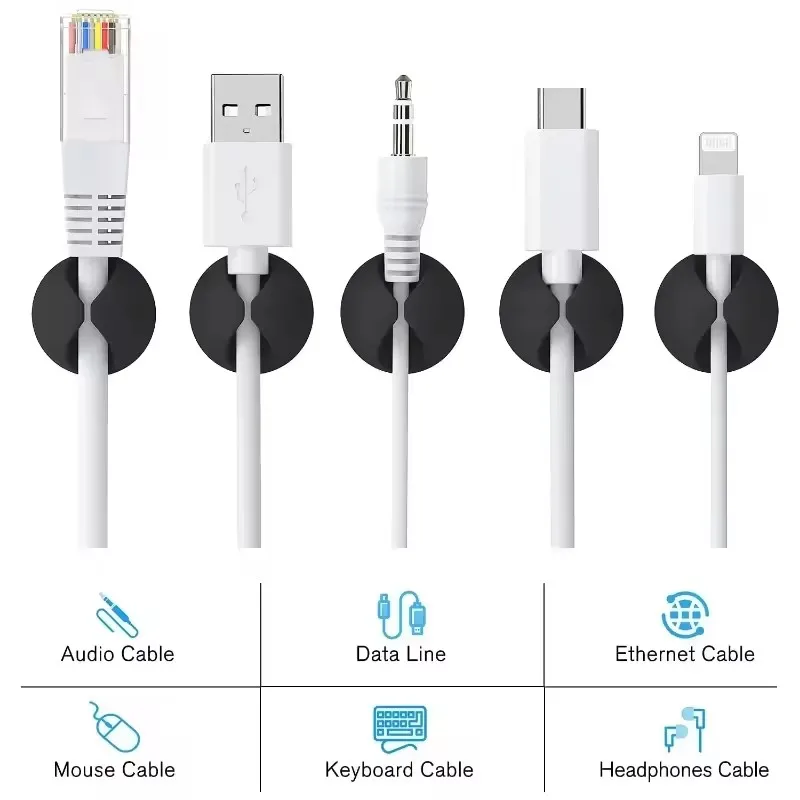 5/50Pcs Mini Cable Organizer S - Mini Electronics Gadgets 评论和价格