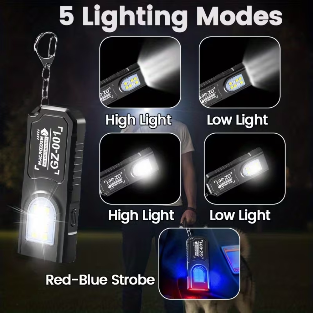 Mini COB LED Keychain Flashlig - Mini Electronics Gadgets 评论和价格