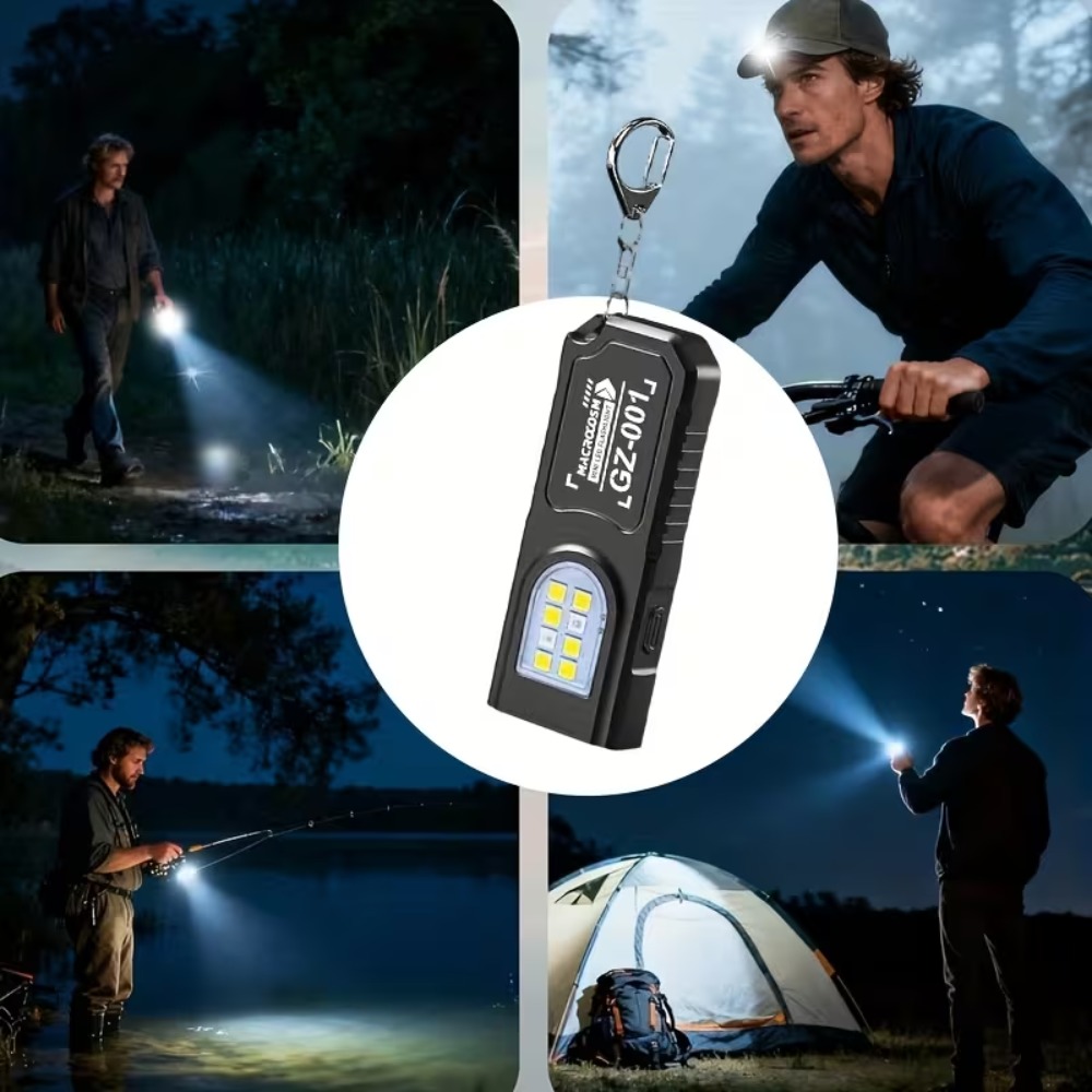 Mini COB LED Keychain Flashlig - Mini Electronics Gadgets 评论和价格